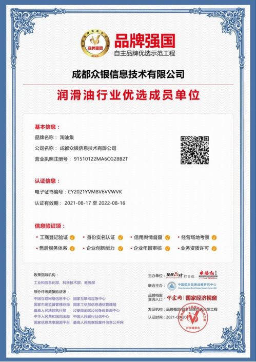 淘油集入选“品牌强国”示范工程成员单位 引领经济信息咨询新风向