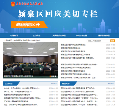 颍泉区人民政府办公室2020年度政府信息公开工作年度报告——聚焦经济信息咨询领域的实践与探索